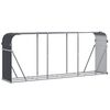 vidaXL br&aelig;ndeholder antracit 234x45x100 cm galvaniseret st&aring;l