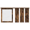 vidaXL Vægmonteret Jakkeholder med hylde Røget eg 85 x 10 x 45 cm