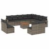vidaXL sofas&aelig;t til haven 13 dele med hynder polyrattan gr&aring;