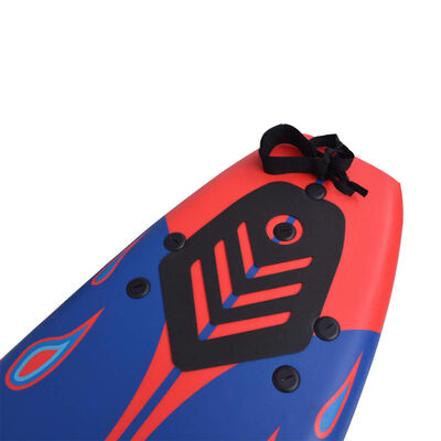 vidaXL surfboard 170 cm blå og rød