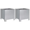 vidaXL plantekrukker 2 stk. 30x30x30 cm galvaniseret st&aring;l