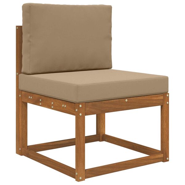 vidaXL Udend&oslash;rs Sofa Pude 2 pcs Gr&aring;brun Polyester