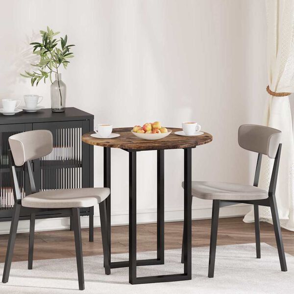 vidaXL Bordplade Gammelt tr&aelig; 70 x 70 x 1,5 cm Konstrueret tr&aelig;