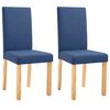 vidaXL spisebordsstole 2 stk. stof bl&aring;