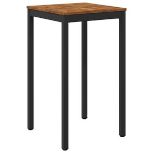 vidaXL Have Bar Bord Naturfarvet og sort 60 x 60,5 x 105 cm