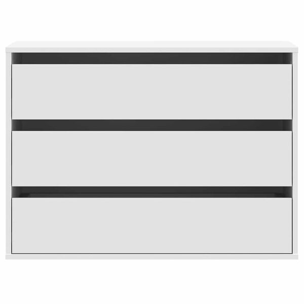 vidaXL kommode til hj&oslash;rne 80x41x58 cm konstrueret tr&aelig; hvid