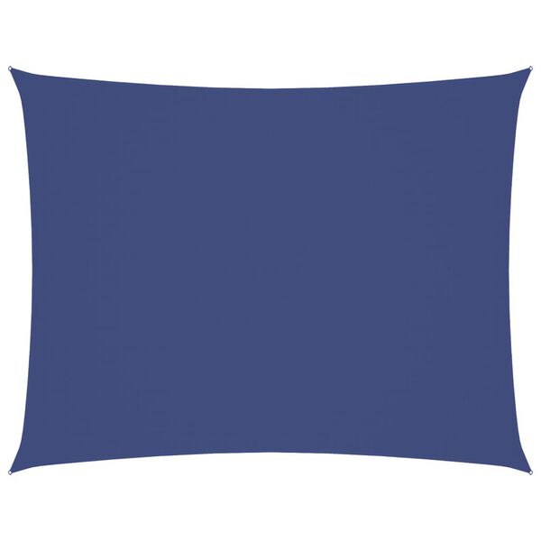 vidaXL solsejl 3x4 m rektangulær oxfordstof blå