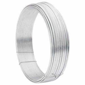 vidaXL Tremmebindingswire S&oslash;lv 25 m Hurtigt dyppet galvaniseret kabel