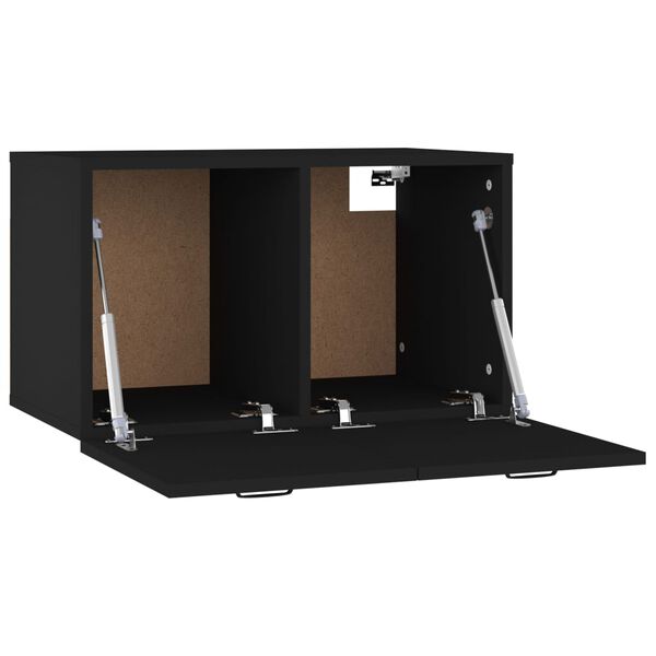 vidaXL v&aelig;gskab 60x36,5x35 cm konstrueret tr&aelig; sort