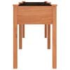 vidaXL plantekasse med foring 203x53x76 cm massivt fyrretr&aelig; brun