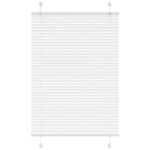 vidaXL Pliss&eacute;gardin Hvid 90x150 cm Stofbredde 89,4 cm Polyester