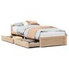vidaXL sengeramme uden madras 75x190 cm massivt fyrretr&aelig;