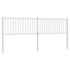 vidaXL udskiftningsgavl 200 cm metal hvid