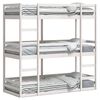 vidaXL tredobbelt k&oslash;jeseng 90x190 cm massivt fyrretr&aelig; hvid
