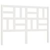 vidaXL sengeg&aelig;rde 141x4x104 cm massivt fyrretr&aelig; hvid