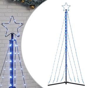 vidaXL LED-juletr&aelig; 339 LED'er 187 cm koldt hvidt lys