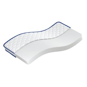 vidaXL madras 90x190x17 cm bl&oslash;d memoryskum hvid