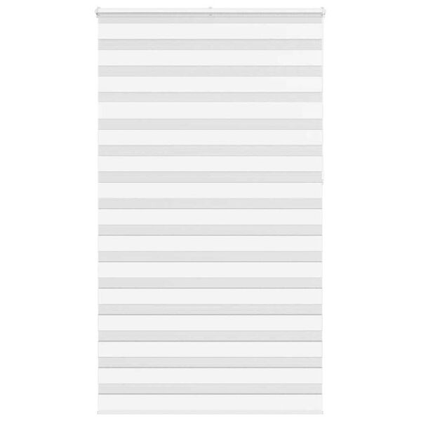 vidaXL zebragardin hvid 125x230 cm stofbredde 120,9 cm polyester