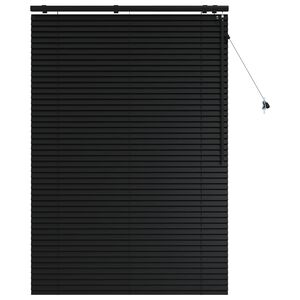 vidaXL Persienner Sort 120 x 160 cm 35 mm Massivt Paulownia Tr&aelig;
