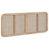 vidaXL Hovedg&aelig;rde med hovedg&aelig;rde Naturfarvet 140 x 55 x 3 cm Rattan