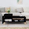 vidaXL sofabord 100x50x45 cm konstrueret træ sort