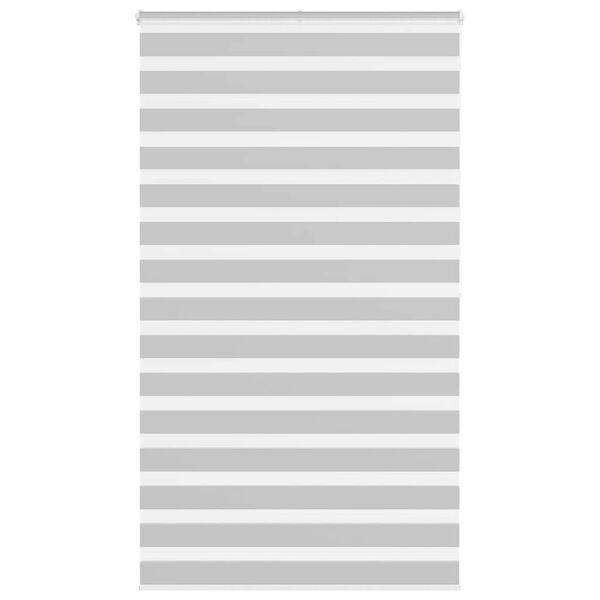 vidaXL zebragardin lysegr&aring; 120x200 cm stofbredde 115,9 cm polyester