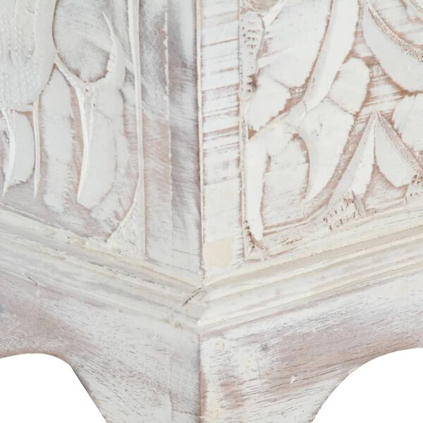 vidaXL opbevaringskasse massivt akacietr&aelig; 58 x 40 x 40 cm