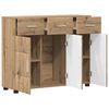 vidaXL Sideboard med hylde FLORIN Artisan Egetr&aelig; 88,5 x 30,5 x 73 cm