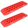 vidaXL Traction Board 2 pcs R&oslash;d 106 x 30,5 x 7 cm Forst&aelig;rket nylon