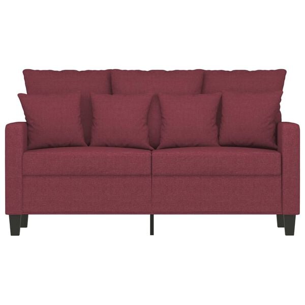 vidaXL 2-personers sofa 120 cm stof vinr&oslash;d