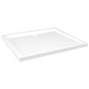 vidaXL brusekar 80x90 cm ABS rektangul&aelig;rt hvid