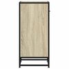 vidaXL skab 35,5x35x76 cm konstrueret tr&aelig; og metal sonoma-eg