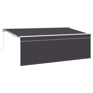 vidaXL Udtr&aelig;kkelig markise Creme 350 x 200 cm Polyester og Aluminium