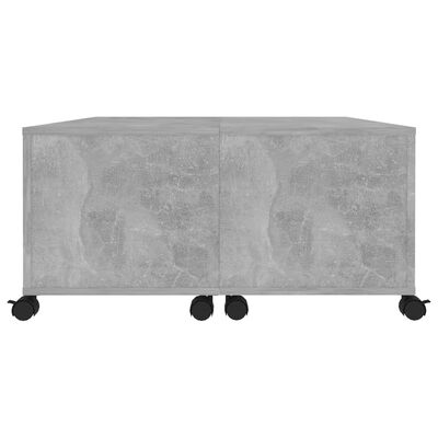 vidaXL sofabord 75x75x38 cm spånplade betongrå