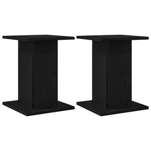 vidaXL H&oslash;jtaler Stativer 2 stk. Sort eg 30 x 30 x 40 cm