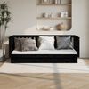 vidaXL daybed 100x200 cm massivt fyrretræ sort