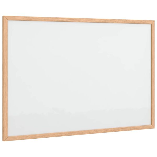 vidaXL magnetisk whiteboardtavle med ramme i massivt fyrretr&aelig; 60x40 cm