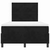 vidaXL Box spring seng med madras Sort 120 x 190 cm Stof