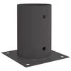 vidaXL Rund Jordankre 12 stk. Antracit 15 x 15 x 15 cm Metal
