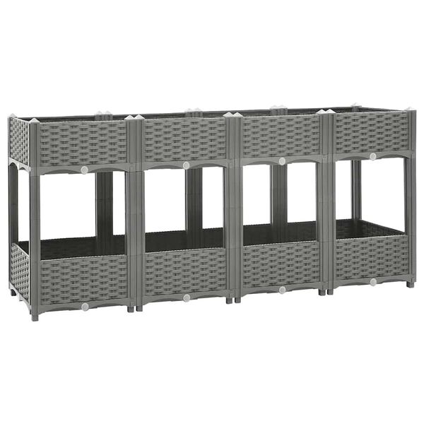 vidaXL højbed 160x40x71 cm polypropylen