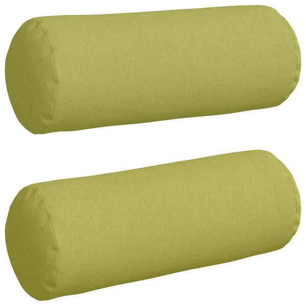 vidaXL Bolsterpuder 2 pcs Lys grøn Ø 25 x 70 cm Stof