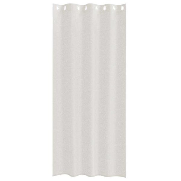 vidaXL Voile Gardin med gardiner 2 pcs Creme 245 x 140 cm Polyester