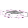 vidaXL Gulv seng ramme Brun 120 x 200 cm Massivt fyrretræ