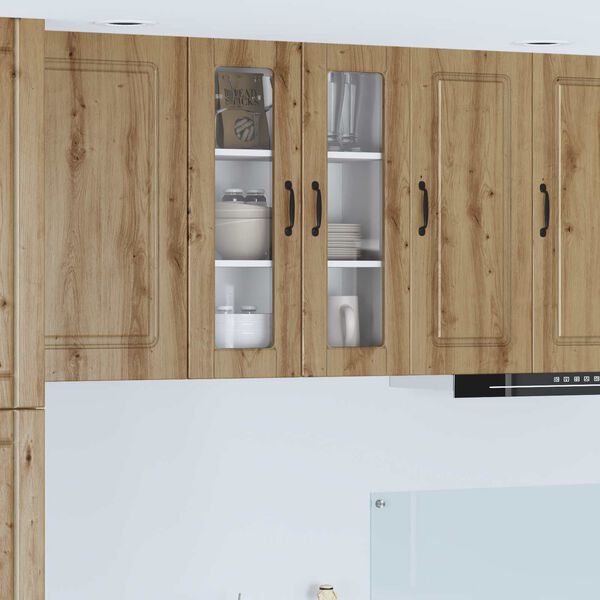 vidaXL K&oslash;kkenskab Artisan Egetr&aelig; 60 x 31 x 80 cm Konstrueret tr&aelig;