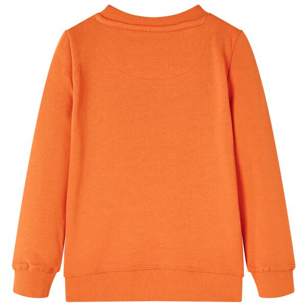 Sweatshirt til børn orange str. 128