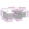 vidaXL sofas&aelig;t til haven 7 dele med hynder polyrattan akacietr&aelig; beige