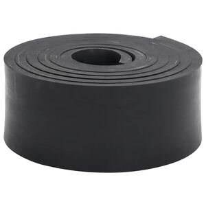 vidaXL Gummikant til sneplov Sort 250x8x1 cm