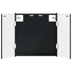 vidaXL Dartboard Skab ALKMAAR Sort 52,5 x 10,5 x 53,5 cm