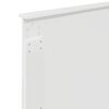 vidaXL Hovedgærde med hovedgærde Gloss Hvid 75 cm Konstrueret træ