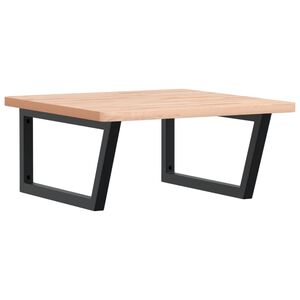 vidaXL badev&aelig;relseshylde st&aring;l og massivt b&oslash;getr&aelig;